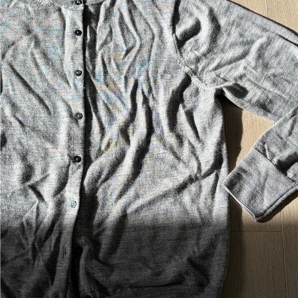 Muji Gray Button-Up Cardigan - Picture 1 of 3